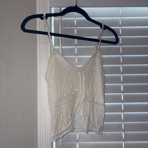 Kimchi Blue White Lace Tank Top